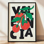 Valencia Orange Tree – Playful Fruit And Travel Inspired Poster, thumbnail 2 of 6