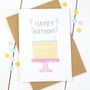 Cake Birthday Card, thumbnail 1 of 7