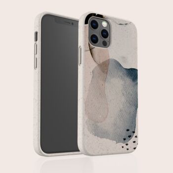 Grey Watercolour Biodegradable Phone Case, 7 of 7