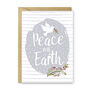 Peace Christmas Card. Single Card Or Pack Of Six, thumbnail 2 of 3