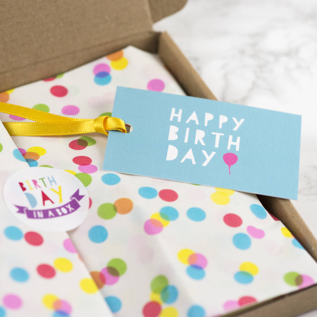 personalised birthday in a box gift box by milly inspired