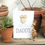 Happy First Fathers Day Wooden Trinket Card, thumbnail 3 of 3