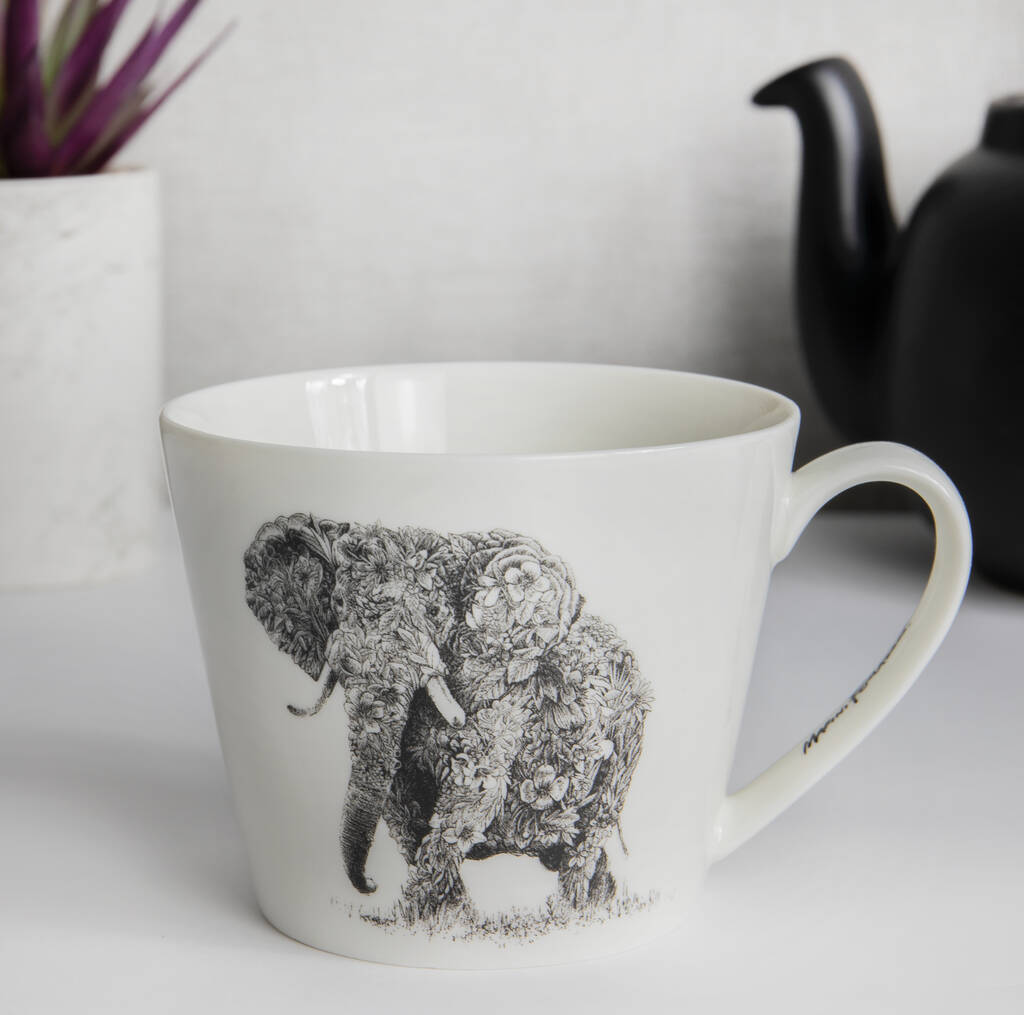 Fine China Elephant Mug By The Alphabet Gift Shop | notonthehighstreet.com