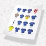 Chelsea Classic Retro Football Kits Team Print, thumbnail 2 of 4