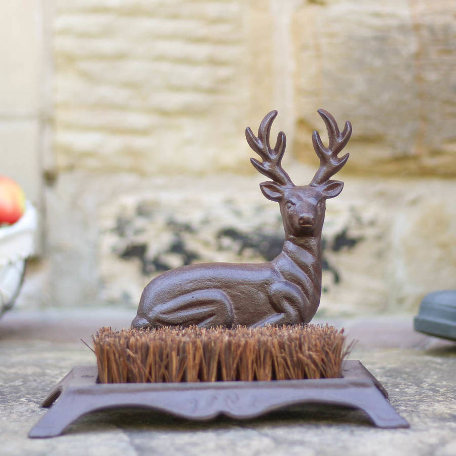 deer boot scraper and brush by dibor