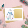 Personalised Penguin Christmas Scratch Card, thumbnail 5 of 12