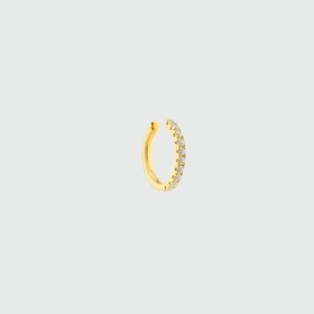 Dovehouse Cubic Zirconia And Gold Plated Ear Cuff, 2 of 3