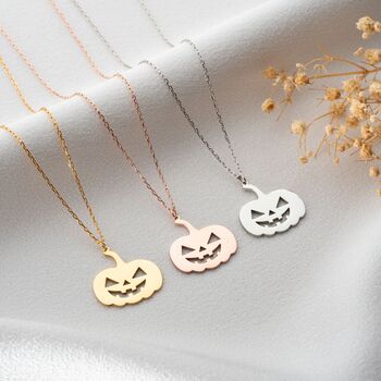 Sterling Silver Pumpkin Necklace, 3 of 7