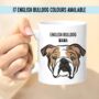 English Bulldog Personalised Mug, thumbnail 1 of 5