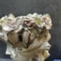26cm Grey Green Ladies Head Plant Pot With Pink Flowers, thumbnail 3 of 12