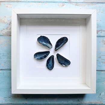 Porcelain Glazed Sea Shell Wall Art: Mussels, 2 of 5