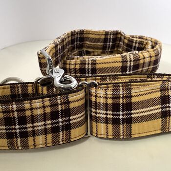 Martingale In Camel Check Print, Available Lead, 5 of 8