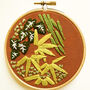 Leaves Green Wall Embroidery Kit, thumbnail 1 of 8