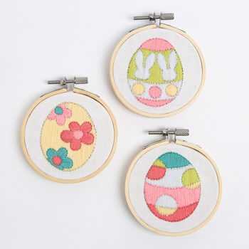 Embroidery Kit Easter Eggs Three' Three Pack, 6 of 6