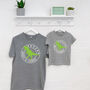 Personalised Father And Child Dinosaur T Shirt Set, thumbnail 3 of 4