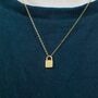 Personalised Mini Padlock Necklace, thumbnail 3 of 8