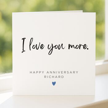 Anniversary Card For My Husband, Personalised Card For Him, 4 of 8