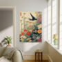 Japanese Swallow Landscape Art Print, thumbnail 3 of 5