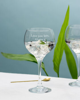 Special Message Personalised Gin Glass, 2 of 6