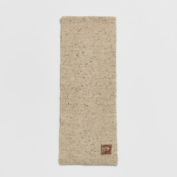 Taupe Knitted Scarf, 2 of 5