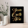 Personalised Custom Quote Glitter To Canvas, thumbnail 4 of 10