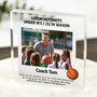 Personalised Basketball Coach Photo Acrylic Block, thumbnail 1 of 3