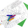 Happy Birthday Dinosaur Colouring In Card, thumbnail 4 of 4
