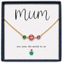 Personalised Create Your Own Mother And Daughter Birthstones Necklace, thumbnail 1 of 12
