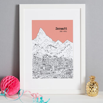 Personalised Zermatt Print, 5 of 10