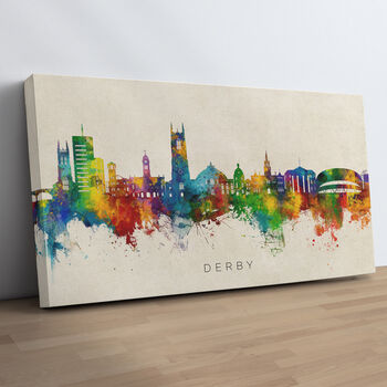Derby City Skyline Cityscape Art Print, 10 of 12