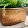 A Rectangular Indoor Planter With A Vintage Copper Finish, thumbnail 4 of 6