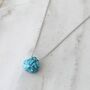 The Nugét Turquoise Birthstone Necklace, Silver, thumbnail 1 of 7