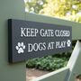 Slim Raised Letter Gate Sign Two Sizes, thumbnail 3 of 4