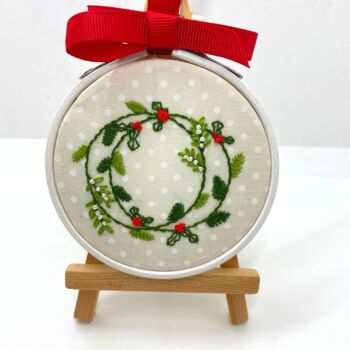 Christmas Wreath Embroidery Kit, 6 of 9