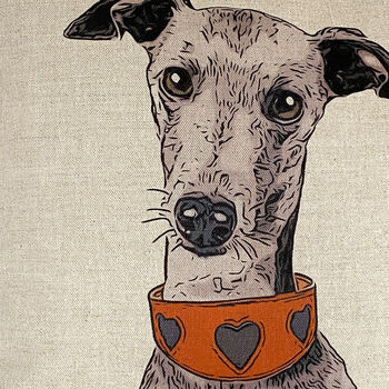 Italian Greyhound Feature Cushion, 3 of 6