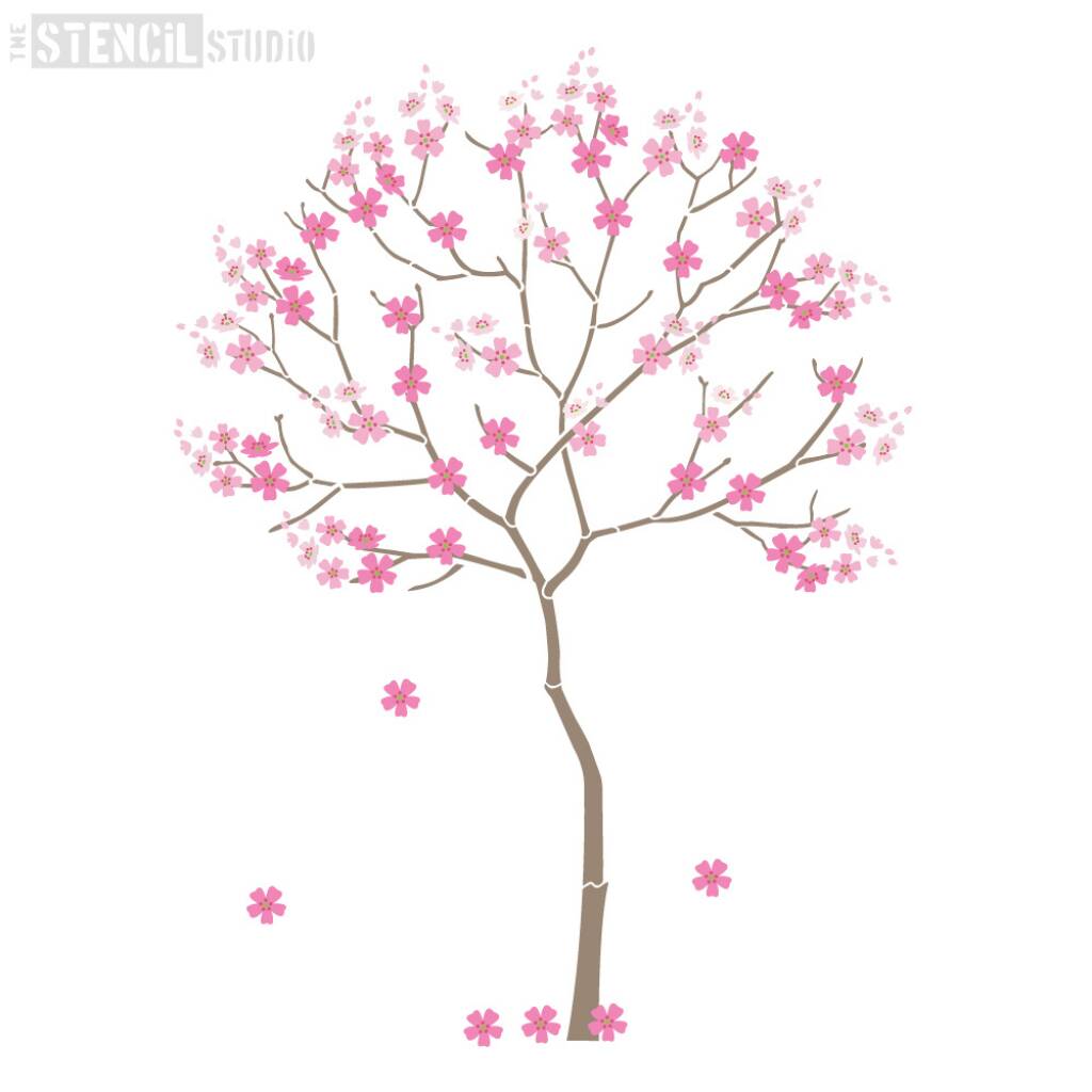Spring Tree Stencil - N0017