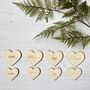 Wood Heart Wedding Favour Place Name Settings, thumbnail 10 of 10