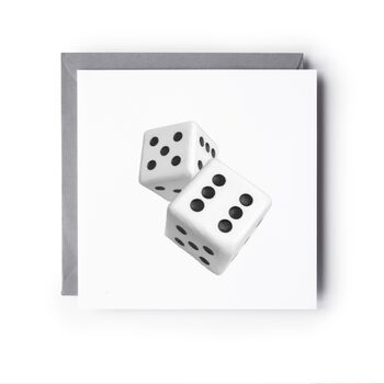 Dice Illustration – Hand Drawn Greeting Card Design, 2 of 6