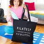'Pilates? Pie And Lattes' Gym Tote Bag, thumbnail 1 of 5