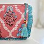 Pink And Blue Floral Quilted Make Up Bag, thumbnail 3 of 4