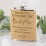 Personalised Bamboo Wedding Hipflask, thumbnail 2 of 2