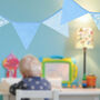 G Decor Blue And White Patterned Cloth Bunting, thumbnail 3 of 8