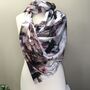 Ladies 100% Silk Multi Scarf – Elegant And Luxurious, thumbnail 3 of 3