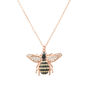 Honey Bee Silver Plated Pendant Necklace, thumbnail 3 of 11