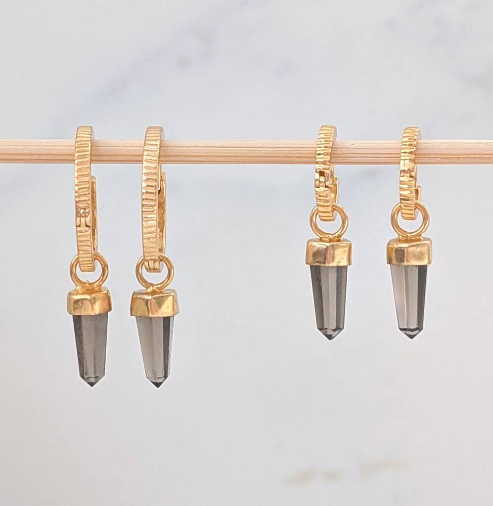 The En Pointe Smoky Quartz Earrings, 1 of 8