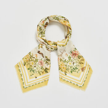 Yellow Cybele Narrative Square Scarf, 4 of 8