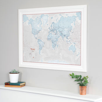 Map Of The World Art Print, 5 of 11