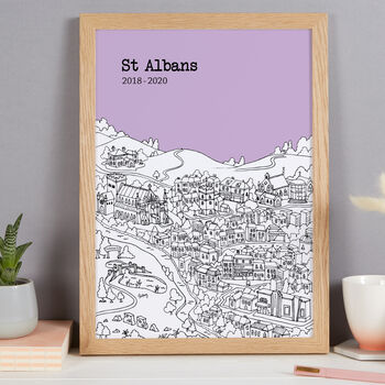 Personalised St Albans Print, 9 of 10