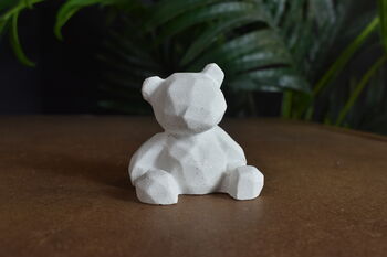 Handmade Eco Resin Geometric Bear Ornament, 5 of 7