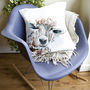 Inky Sheep Large Luxury Cushion And Inner, thumbnail 1 of 4